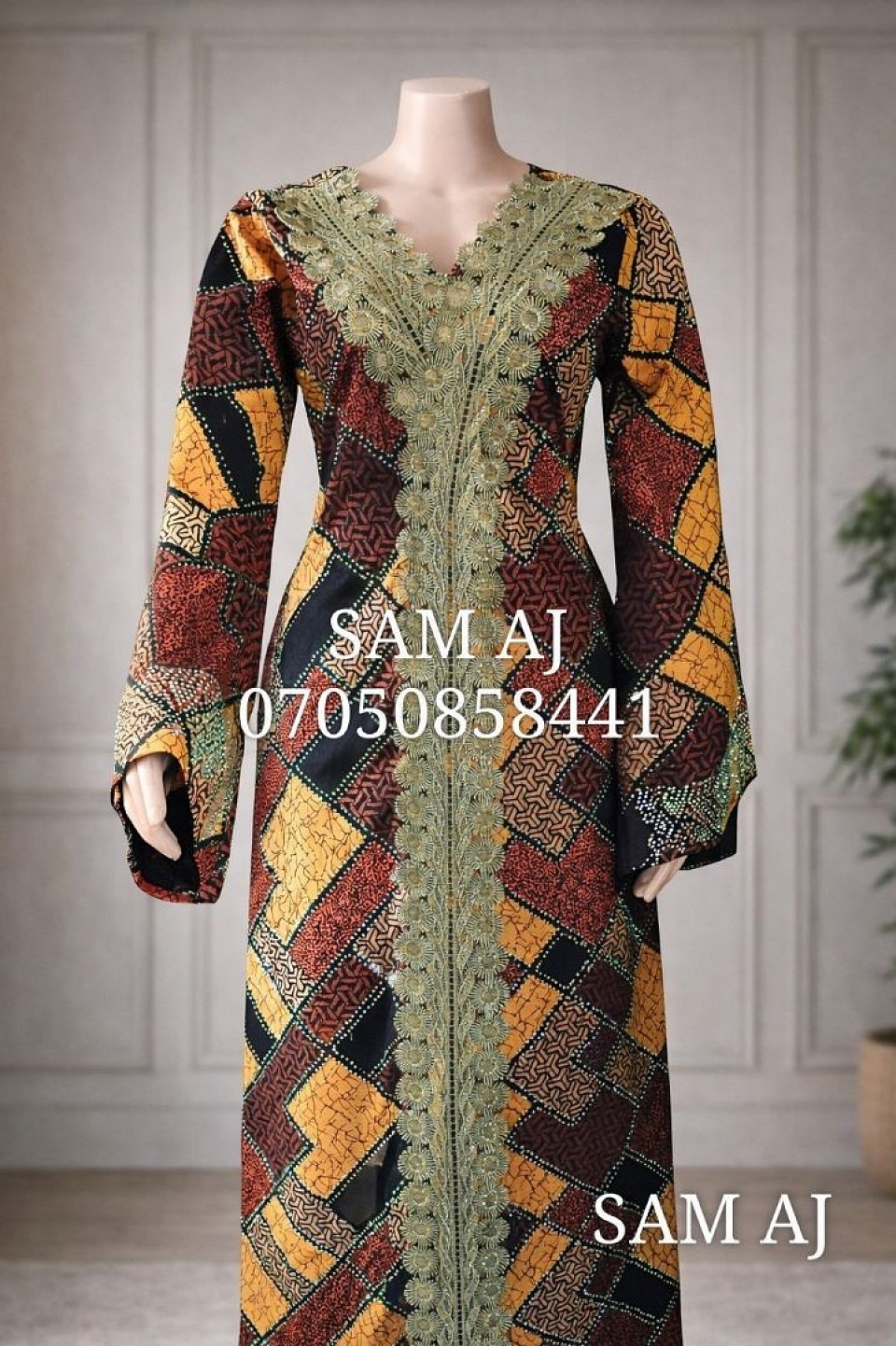 A-line gown