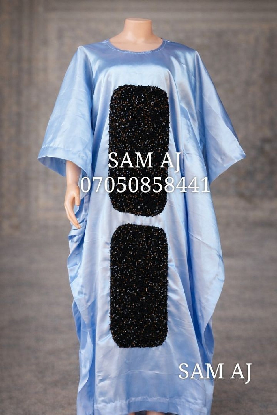 Bubu dress with sequins