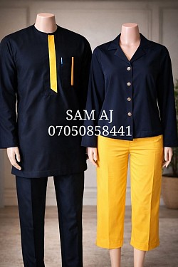 2 piece male and female wear