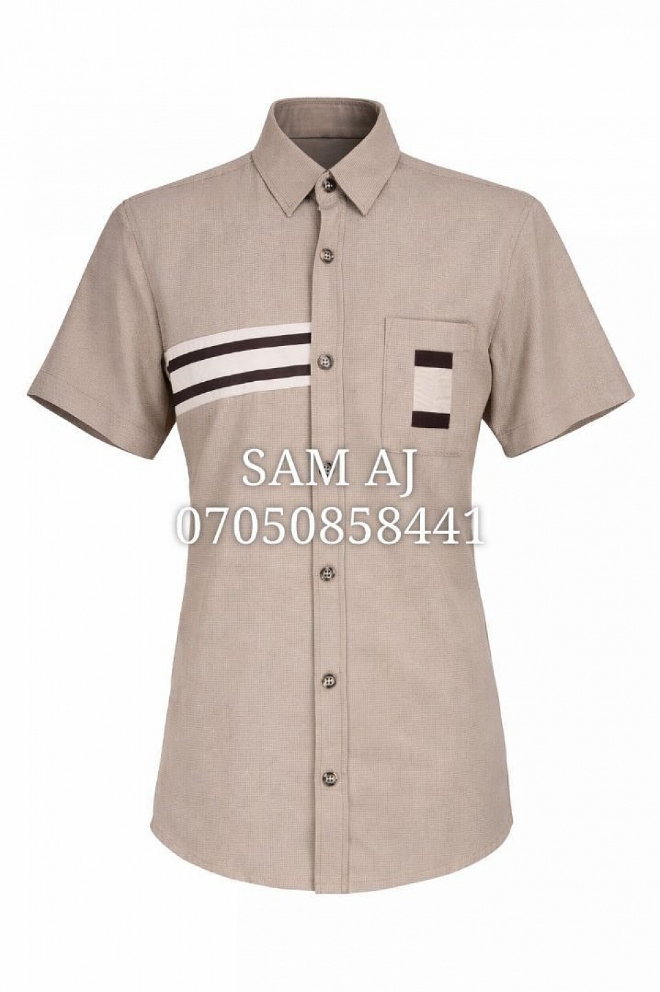 3 colour shirt with pocket
