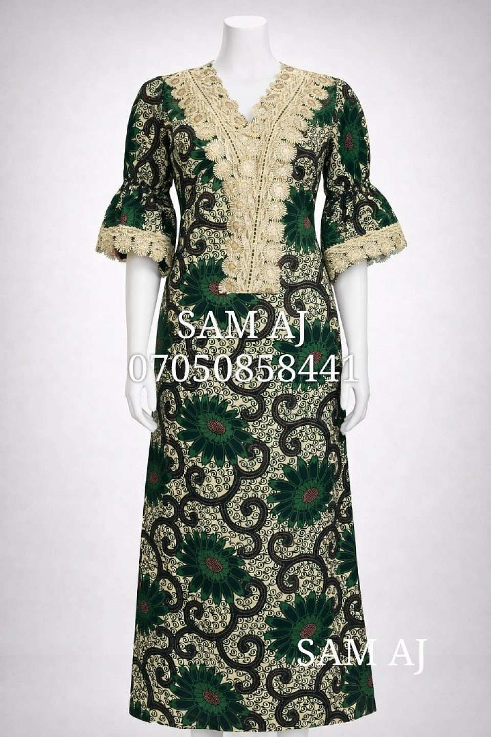 A-line gown