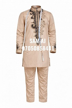 Carton colour senator wear with tinko embroidery.