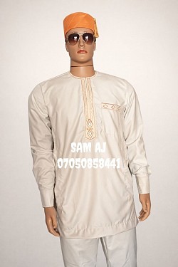 White senator with gold embroidery