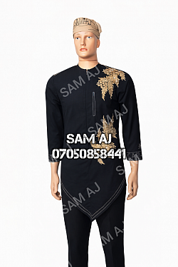 Black senator design with flower